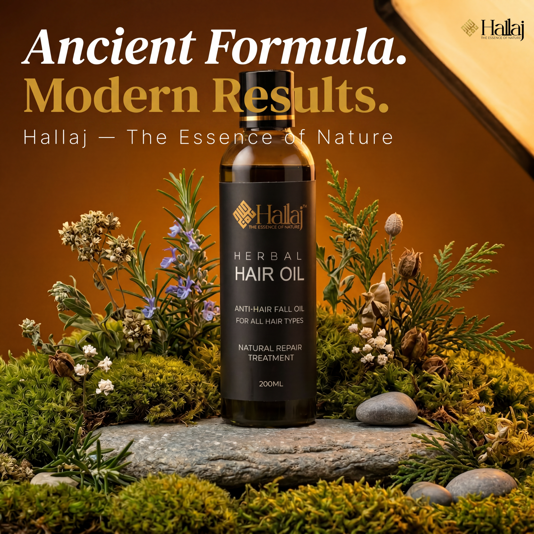 Hallaj Herbal Herbal Oil for hair growth and scalp nourishment