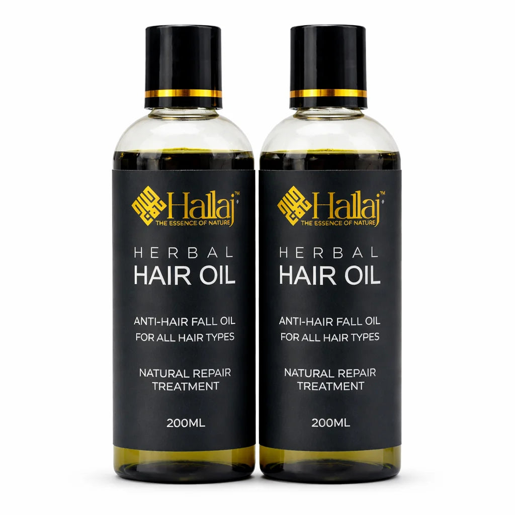 2x Hallaj Organic Herbal Hair Oil – Natural Care for Strong, Healthy & Beautiful Hair