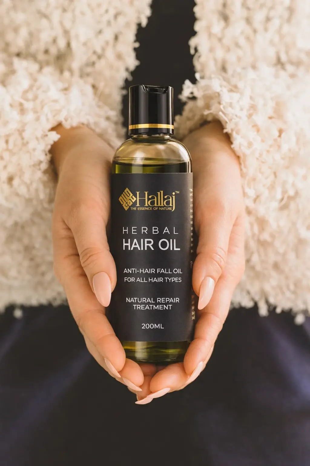 Hallaj Herbal Hair Oil – Organic Herbal Hair Oil for Strong, Healthy & Beautiful Hair